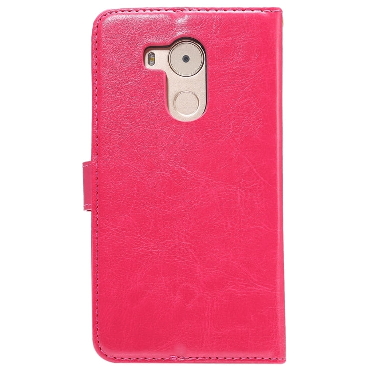 For Huawei  Mate 8 Crazy Horse Texture Horizontal Flip Leather Case with Card Slots & Holder & Wallet & Photo Frame & Lanyard