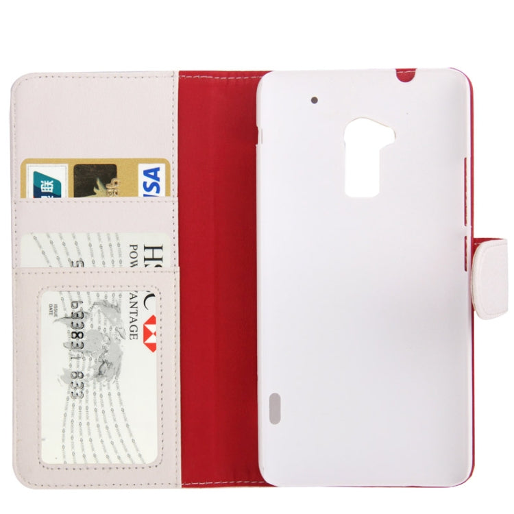 Litchi Texture Leather Case with Credit Card Slot & Holder for HTC One Max / T6 / 809d