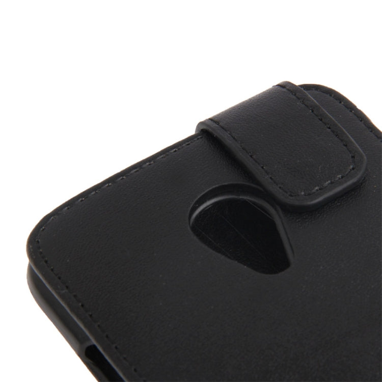 Vertical Flip Leather Case for HTC Desire 700  (Black)