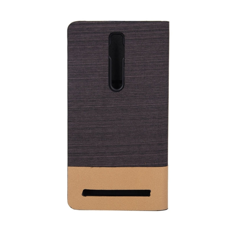 Horizontal Flip Canvas Leather Case with Card Slot & Holder for Asus Zenfone 2 ZE551ML