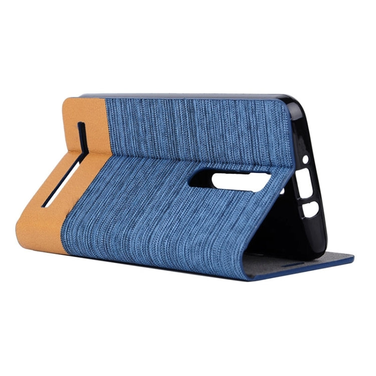 Horizontal Flip Canvas Leather Case with Card Slot & Holder for Asus Zenfone 2 ZE551ML