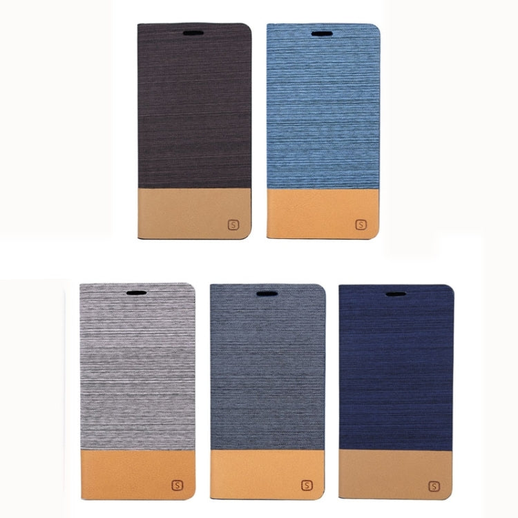 Horizontal Flip Canvas Leather Case with Card Slot & Holder for Asus Zenfone 2 ZE551ML