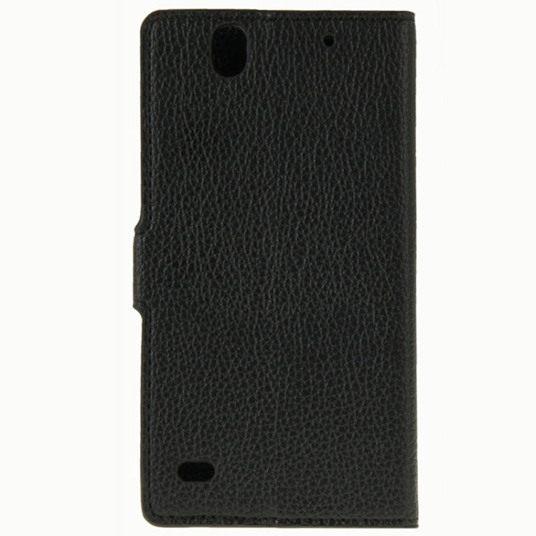 Litchi Texture Horizontal Flip Leather Case with Card Slots & Wallet & Holder for Sony Xperia C4