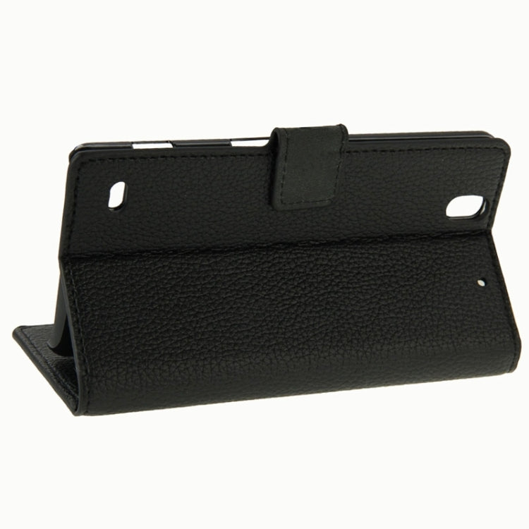 Litchi Texture Horizontal Flip Leather Case with Card Slots & Wallet & Holder for Sony Xperia C4