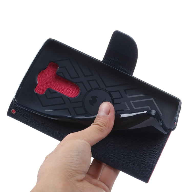 Cross Texture Horizontal Flip Leather Case with Holder & Wallet & Card Slots for LG V10