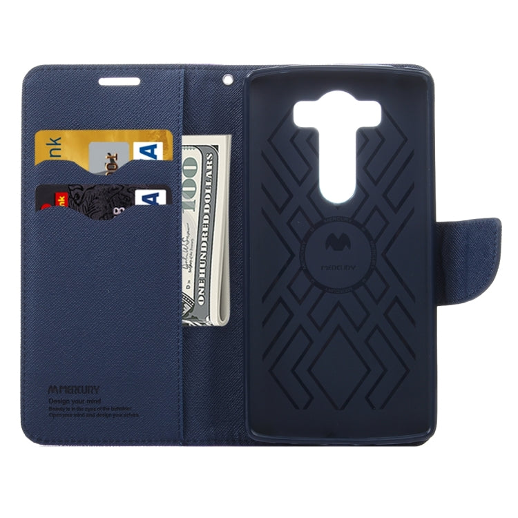 Cross Texture Horizontal Flip Leather Case with Holder & Wallet & Card Slots for LG V10