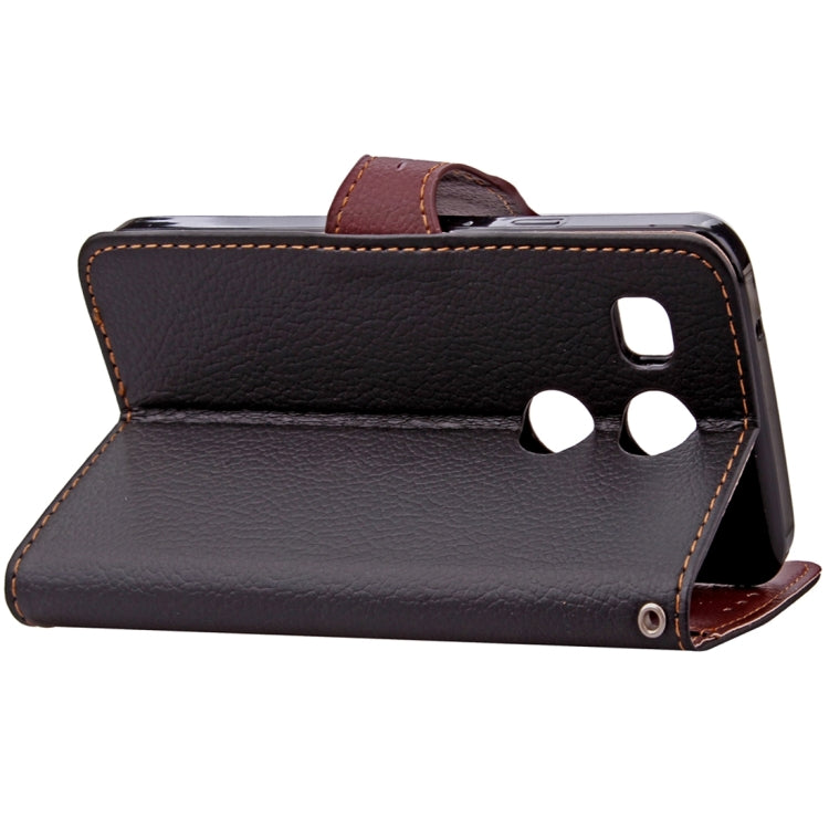 Leaf Magnetic Snap Litchi Texture Horizontal Flip Leather Case with Card Slots & Wallet & Holder & Lanyard for Google Nexus 5X