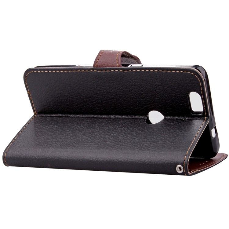 Leaf Magnetic Snap Litchi Texture Horizontal Flip Leather Case with Card Slots & Wallet & Holder & Lanyard for Google Nexus 6P