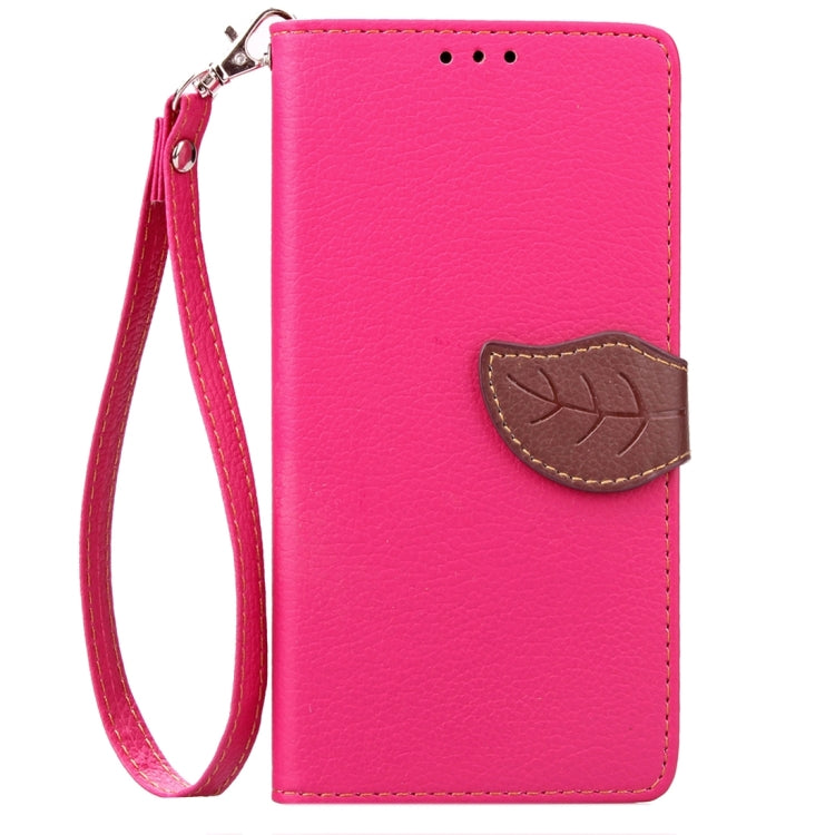 Leaf Magnetic Snap Litchi Texture Horizontal Flip Leather Case with Card Slots & Wallet & Holder & Lanyard for Google Nexus 6P