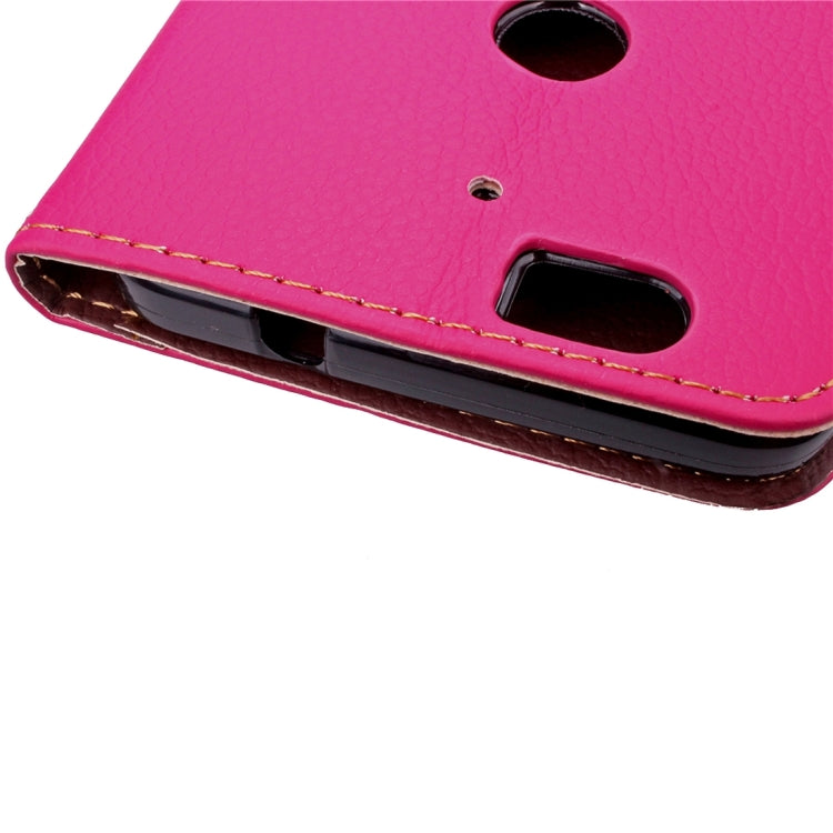 Leaf Magnetic Snap Litchi Texture Horizontal Flip Leather Case with Card Slots & Wallet & Holder & Lanyard for Google Nexus 6P