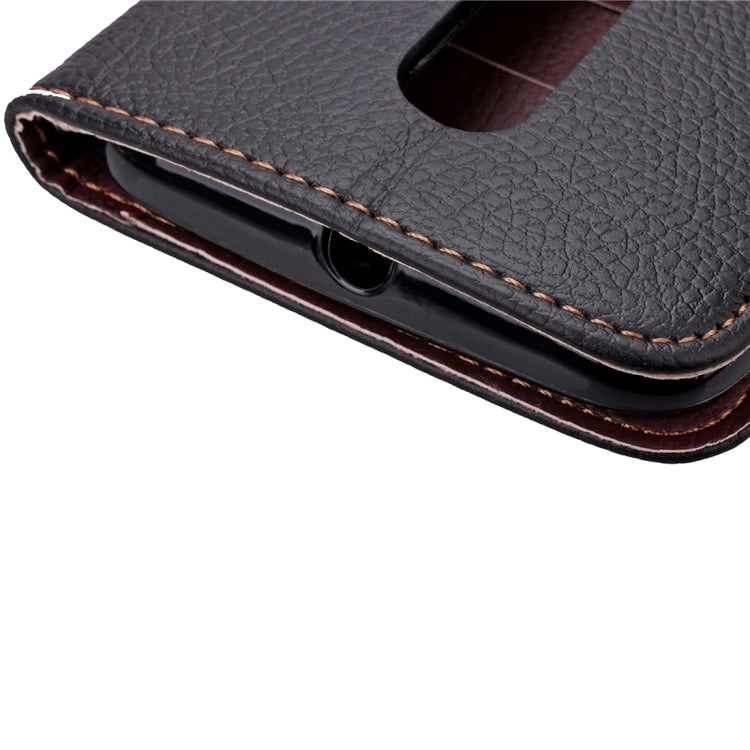 Leaf Magnetic Snap Litchi Texture Horizontal Flip Leather Case with Card Slots & Wallet & Holder & Lanyard for Motorola Moto X Style