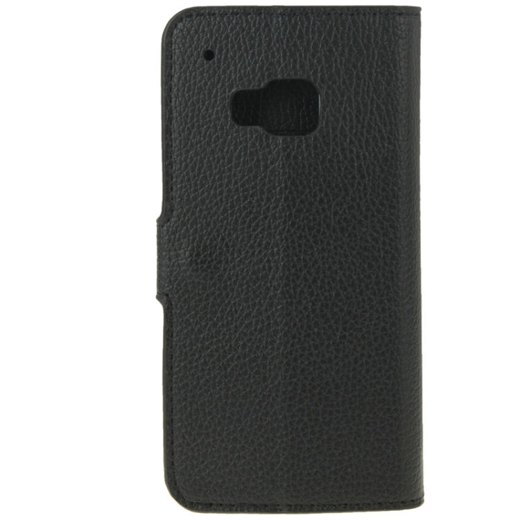 Litchi Texture Flip Leather Case with Holder & Card Slots & Wallet for HTC One M9