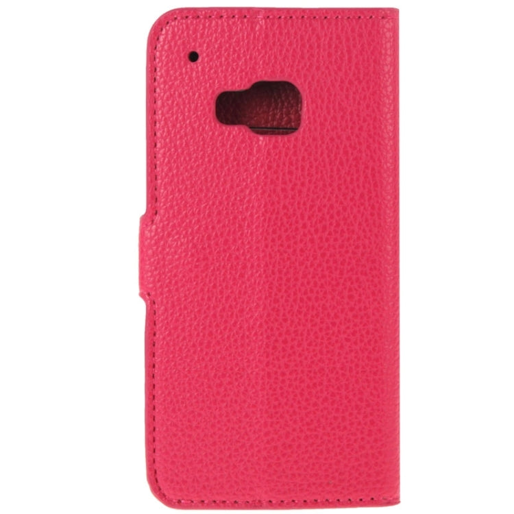 Litchi Texture Flip Leather Case with Holder & Card Slots & Wallet for HTC One M9