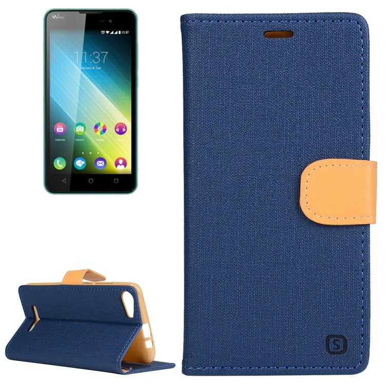 Cloth Texture Horizontal Flip Leather Case with Holder & Card Slots & Wallet for Wiko Lenny 2