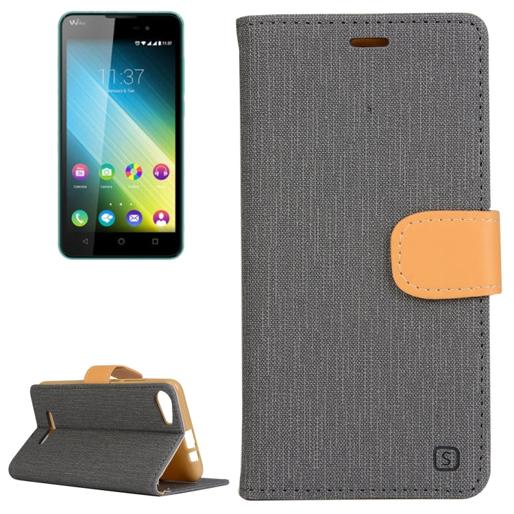 Cloth Texture Horizontal Flip Leather Case with Holder & Card Slots & Wallet for Wiko Lenny 2