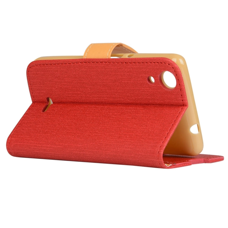 Cloth Texture Horizontal Flip Leather Case with Holder & Card Slots & Wallet for Wiko Rainbow Lite