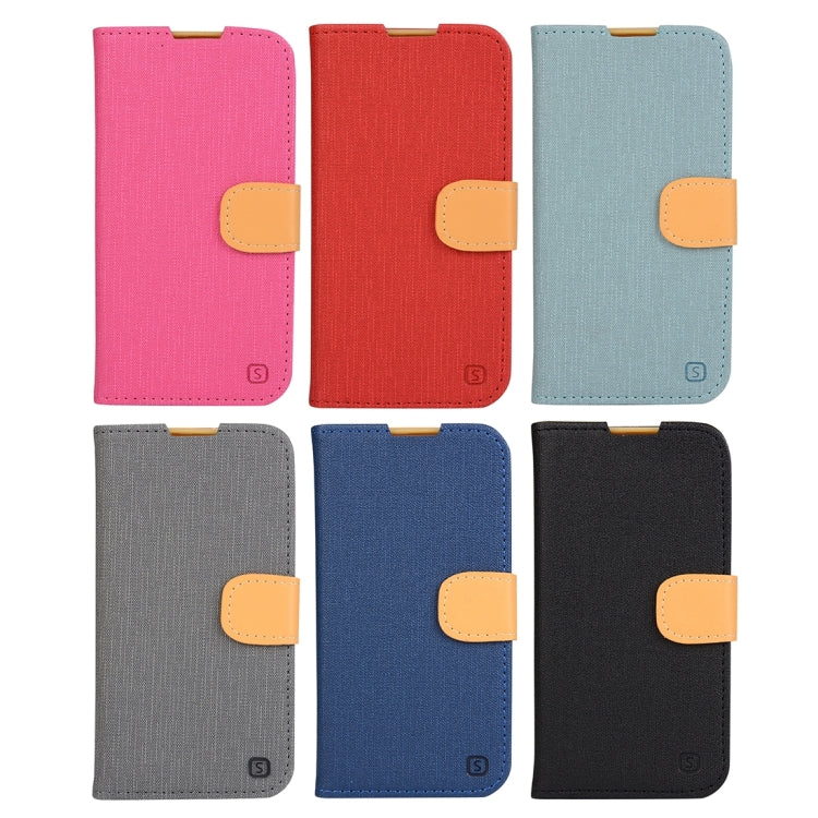 Cloth Texture Horizontal Flip Leather Case with Holder & Card Slots & Wallet for Wiko Rainbow Lite