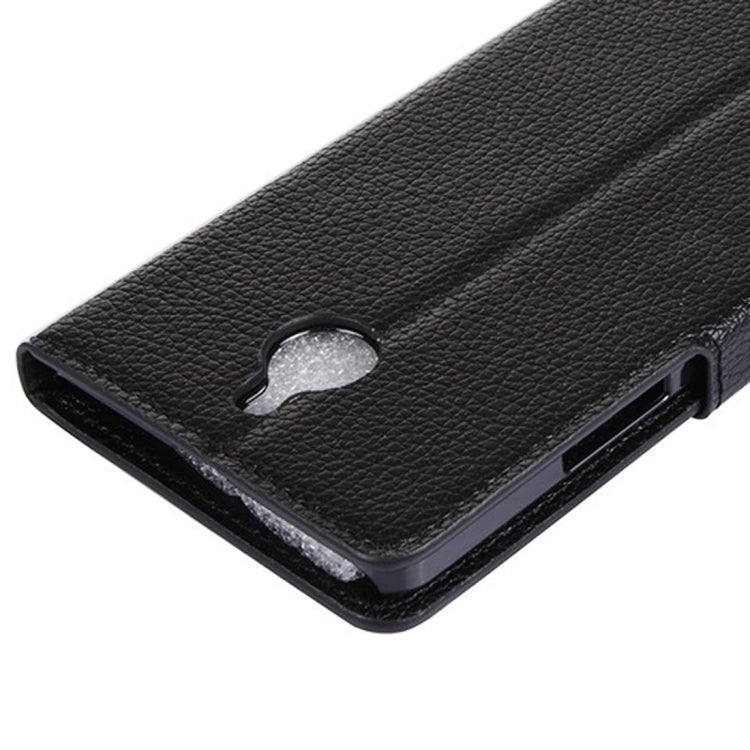 Litchi Texture Horizontal Flip Leather Case with Holder & Card Slots & Wallet for Microsoft Lumia 850