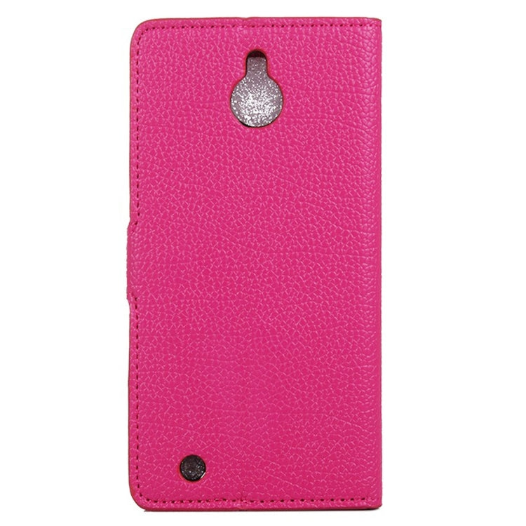 Litchi Texture Horizontal Flip Leather Case with Holder & Card Slots & Wallet for Microsoft Lumia 850