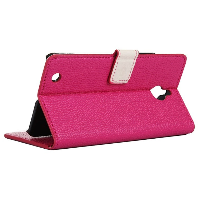 Litchi Texture Horizontal Flip Leather Case with Holder & Card Slots & Wallet for Microsoft Lumia 850
