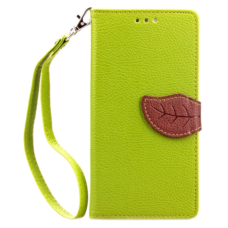 Leaf Magnetic Snap Litchi Texture Horizontal Flip Leather Case with Card Slots & Holder & Wallet & Lanyard for Wiko Highway