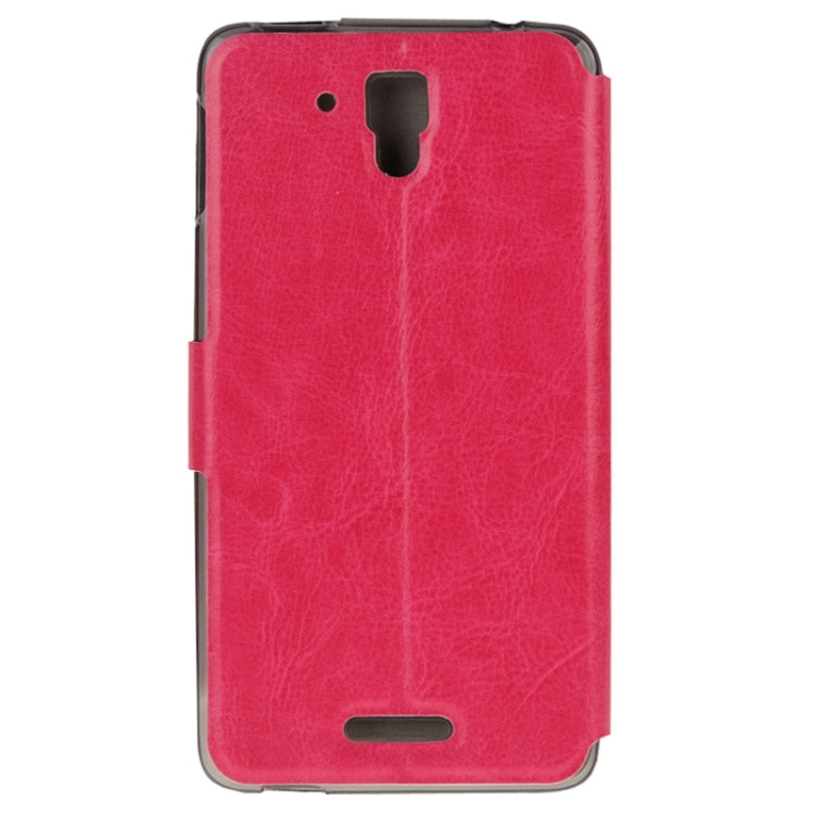 Crazy Horse Texture Horizontal Flip Leather Case with Holder for  Lenovo S898T /  S898T+