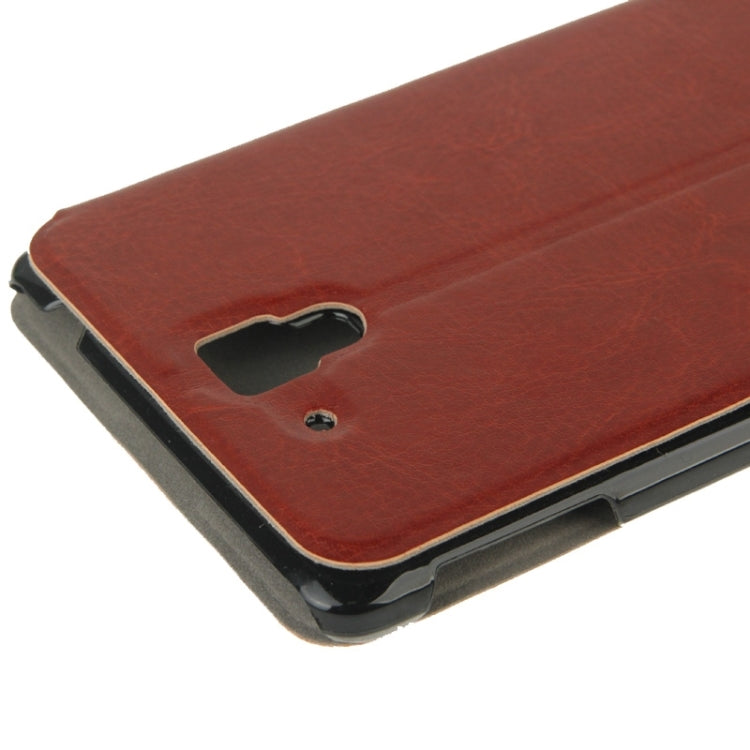 Crazy Horse Texture Horizontal Flip Leather Case with Holder for  Lenovo S898T /  S898T+