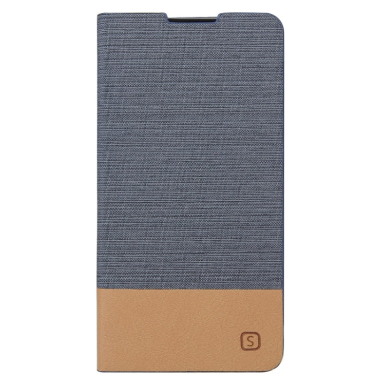 Canvas Surface Horizontal Flip Leather Case with Card Slot & Holder for Sony Xperia M5