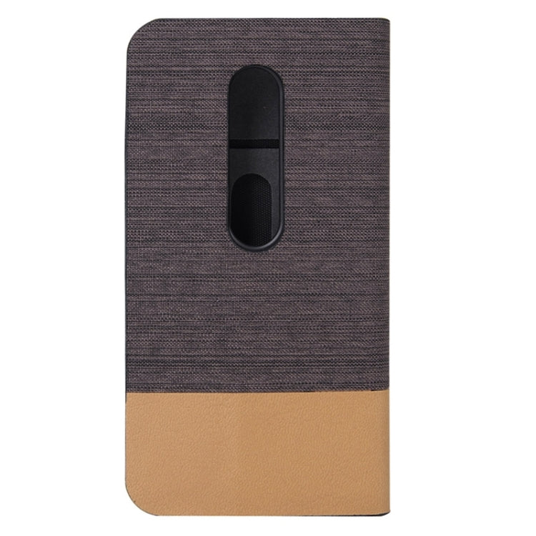 Canvas Surface Horizontal Flip Leather Case with Card Slot & Holder for Motorola Moto G(3rd Gen.)