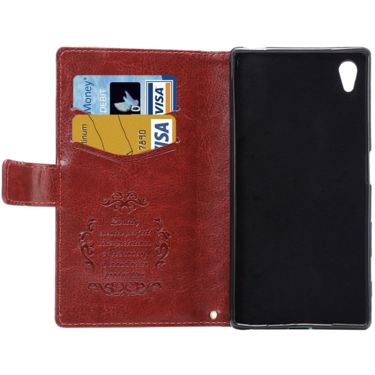 Fine Sheepskin Texture Horizontal Flip Leather Case with Card Slots & Holder & Lanyard for Sony Xperia Z5