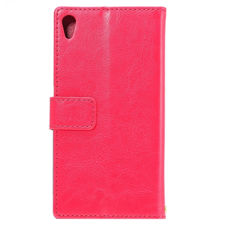 Fine Sheepskin Texture Horizontal Flip Leather Case with Card Slots & Holder & Lanyard for Sony Xperia Z5