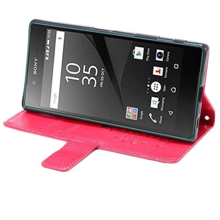 Fine Sheepskin Texture Horizontal Flip Leather Case with Card Slots & Holder & Lanyard for Sony Xperia Z5