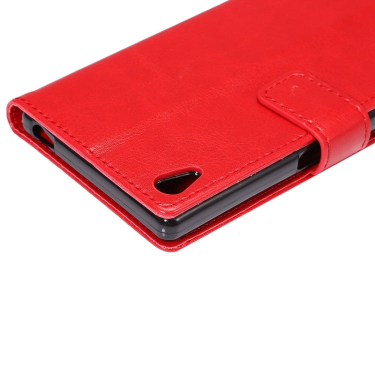 Fine Sheepskin Texture Horizontal Flip Leather Case with Card Slots & Holder & Lanyard for Sony Xperia Z5
