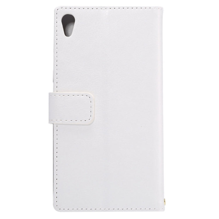 Fine Sheepskin Texture Horizontal Flip Leather Case with Card Slots & Holder & Lanyard for Sony Xperia Z5