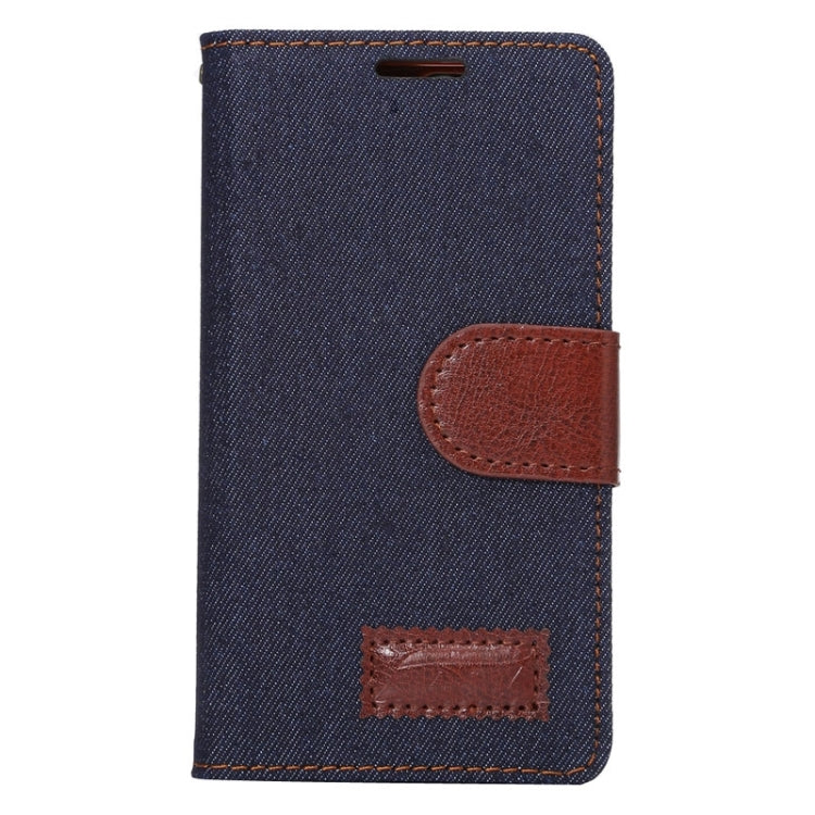 Denim Texture Leather Case with Holder and Card Slots for Huawei Ascend G6ï¼ˆ4G versionï¼‰