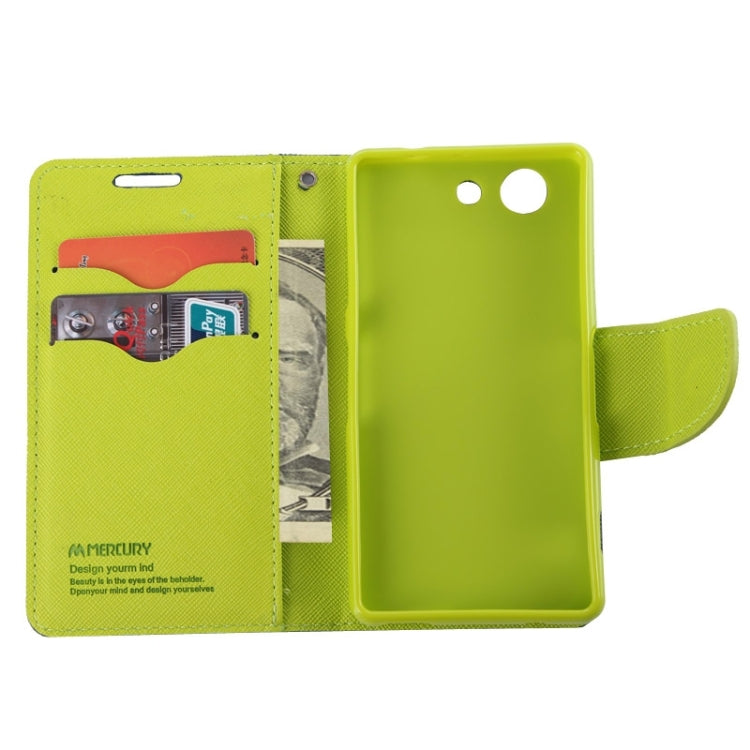 Cross Texture Leather Case with Holder & Card Slots & Wallet for Sony Xperia Z4 Compact