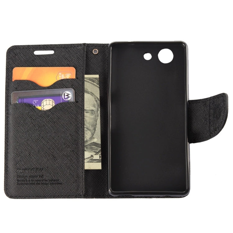 Cross Texture Leather Case with Holder & Card Slots & Wallet for Sony Xperia Z4 Compact