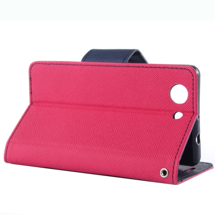 Cross Texture Leather Case with Holder & Card Slots & Wallet for Sony Xperia Z4 Compact