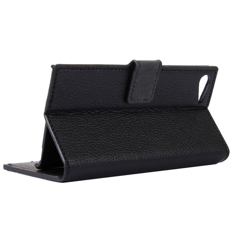 Litchi Texture Horizontal Flip PC + PU Leather Case with Holder & Card Slots & Wallet for Wiko Highway Star