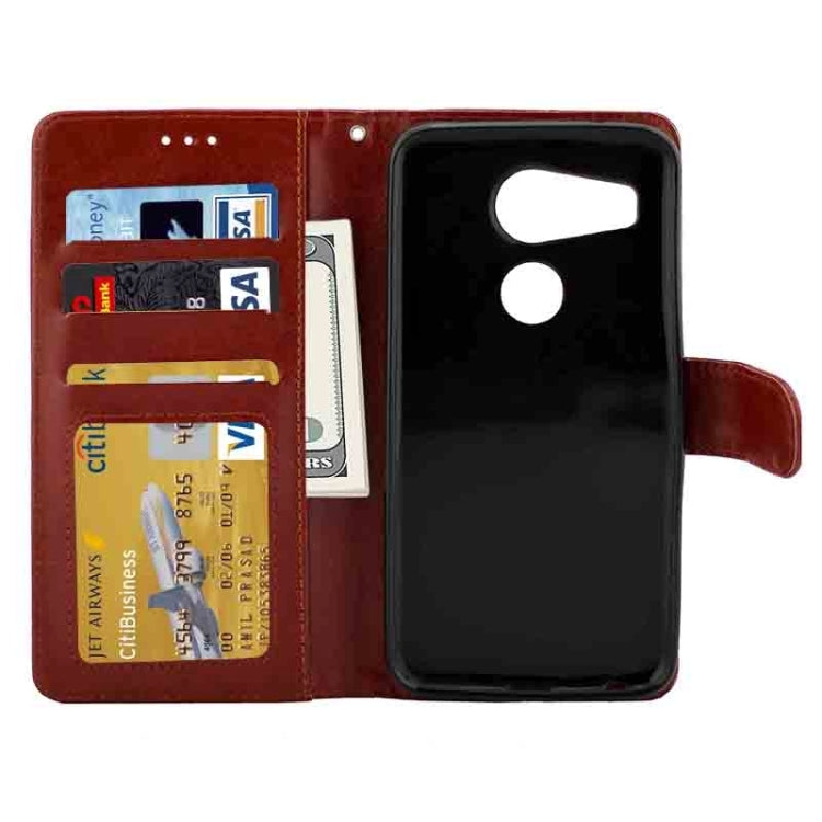 Crazy Horse Texture Horizontal Flip Leather Case with Holder & Card Slots & Wallet & Photo Frame for Google Nexus 5X