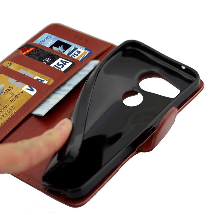 Crazy Horse Texture Horizontal Flip Leather Case with Holder & Card Slots & Wallet & Photo Frame for Google Nexus 5X