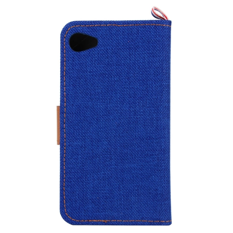 Denim Texture Horizontal Flip Leather Case with Holder & Card Slots for Sony Xperia Z5 Compact / Z5 mini / E5803 / E5823