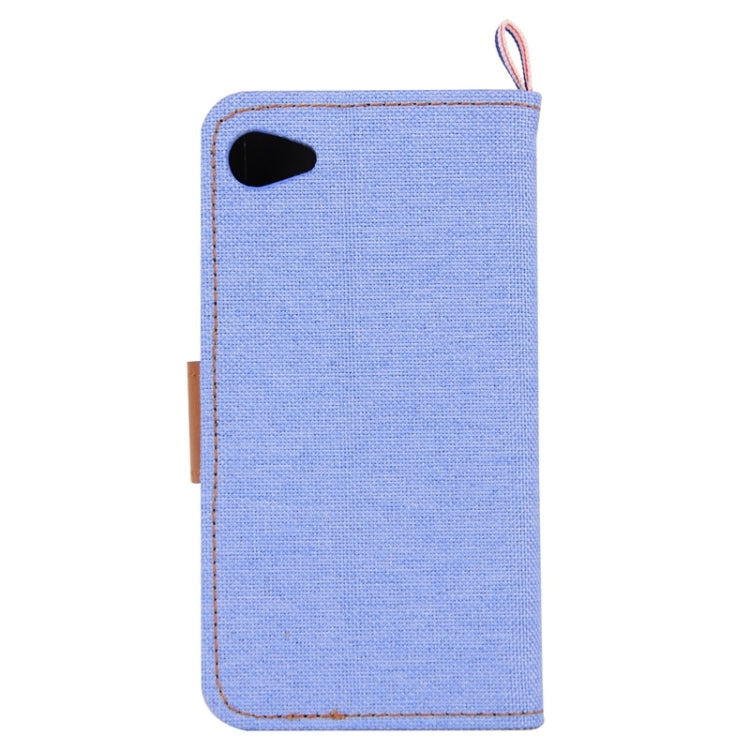 Denim Texture Horizontal Flip Leather Case with Holder & Card Slots for Sony Xperia Z5 Compact / Z5 mini / E5803 / E5823