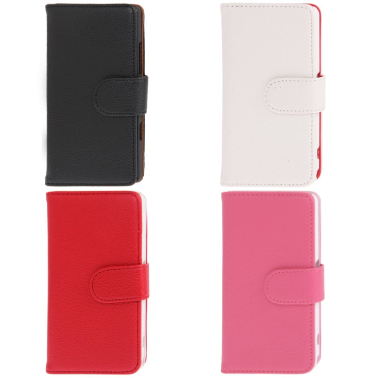 Litchi Texture Leather Case with Credit Card Slots & Holder for Sony Xperia Z1 mini