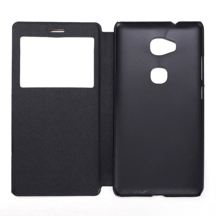 For Huawei  Honor 5X Litchi Texture Horizontal Flip Solid Color Leather Case with Holder & Call Display ID(Black)