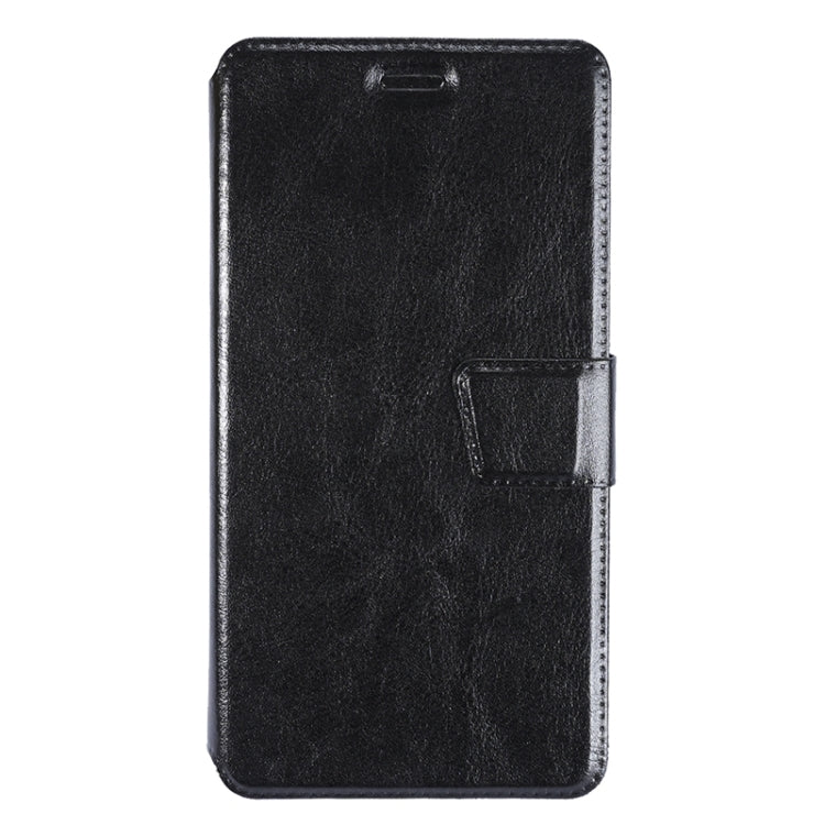 Crazy Horse Texture Horizontal Flip Black Leather Case with Holder & Card Slots for Vodafone Smart Ultra 6 / V995
