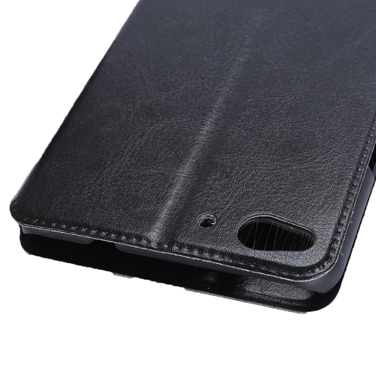 Crazy Horse Texture Horizontal Flip Black Leather Case with Holder & Card Slots for Vodafone Smart Ultra 6 / V995