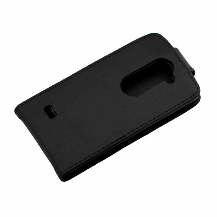 Vertical Flip Magnetic Button Leather Case for LG Leon / H340