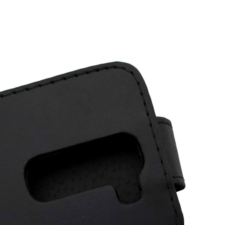 Vertical Flip Magnetic Button Leather Case for LG SPIRIT / H422