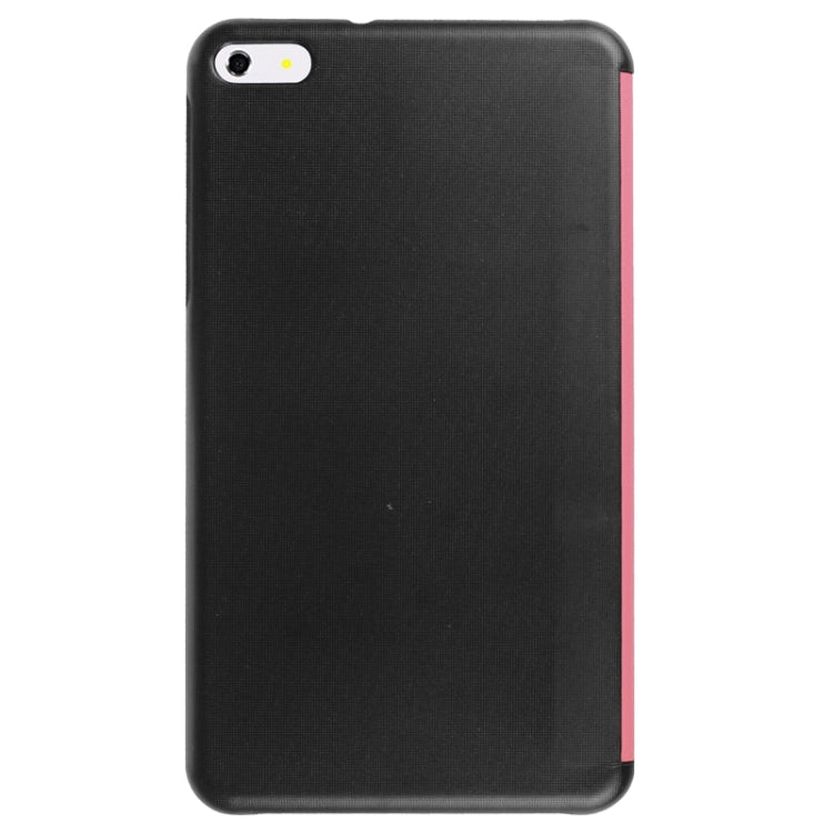 7.0 Inch Karst Texture Horizontal Flip Solid Color Leather Case with Three-Folding Holder for Huawei Honor Play T1 / T1-701u